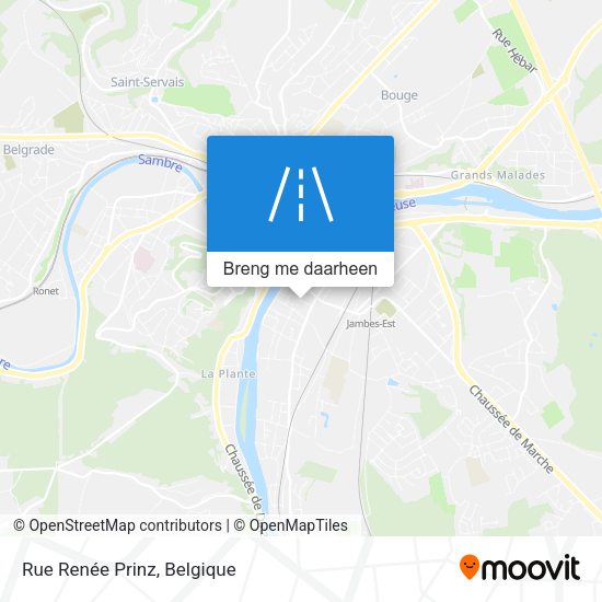 Rue Renée Prinz kaart