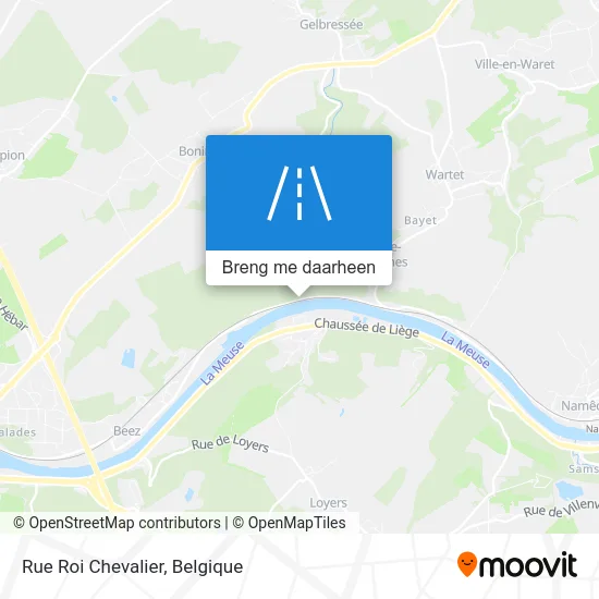 Rue Roi Chevalier kaart