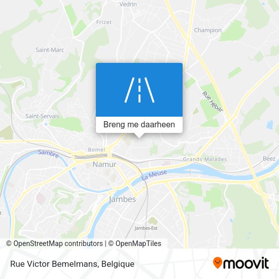 Rue Victor Bemelmans kaart