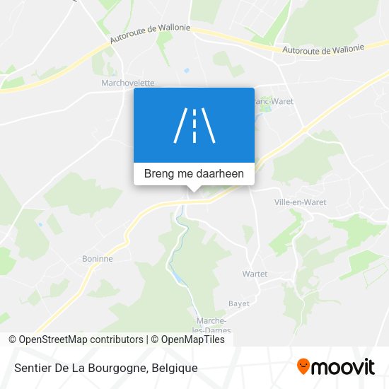 Sentier De La Bourgogne kaart