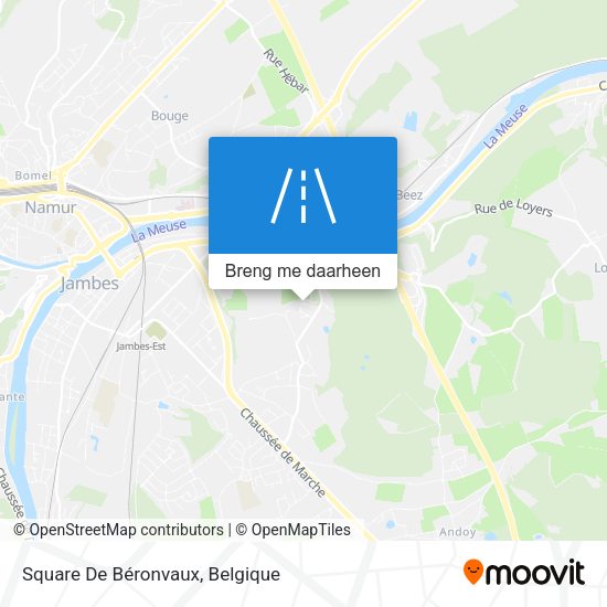 Square De Béronvaux kaart