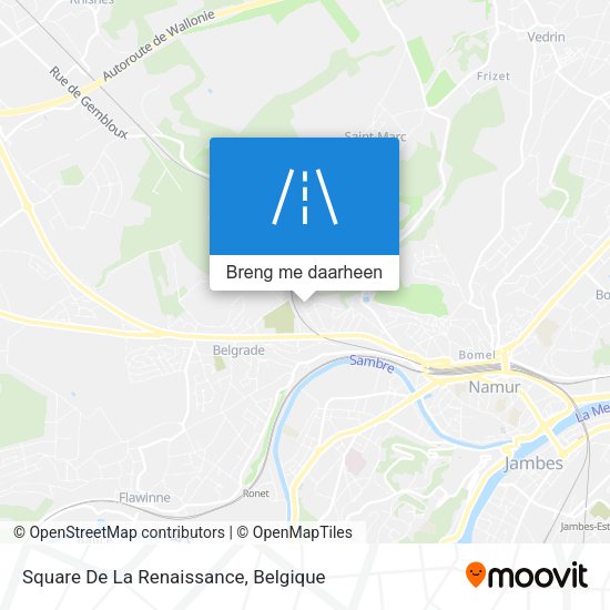 Square De La Renaissance kaart