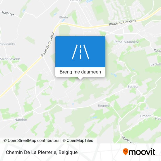 Chemin De La Pierrerie kaart