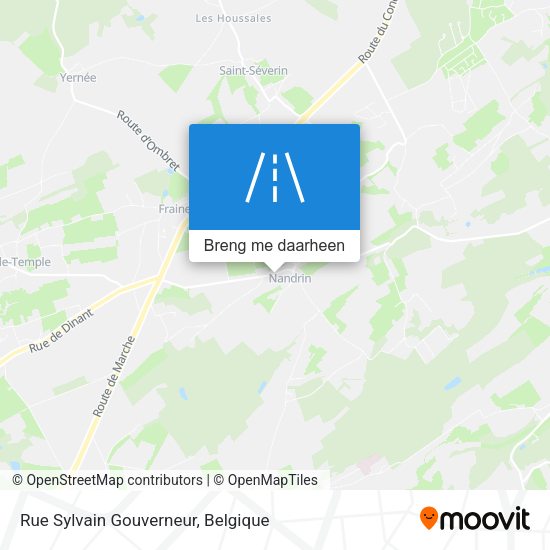 Rue Sylvain Gouverneur kaart