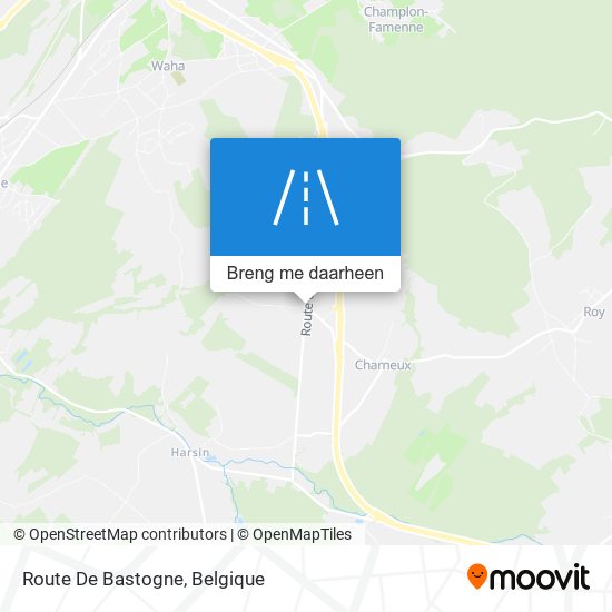 Route De Bastogne kaart