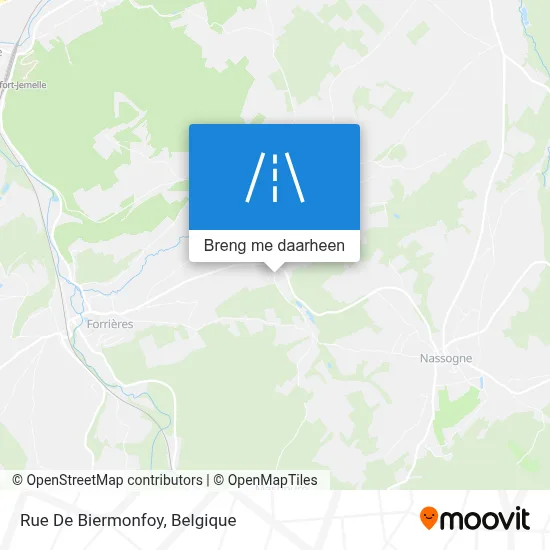 Rue De Biermonfoy kaart