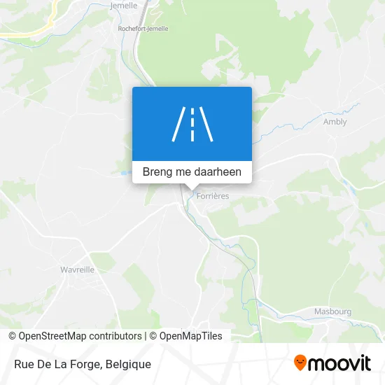 Rue De La Forge kaart