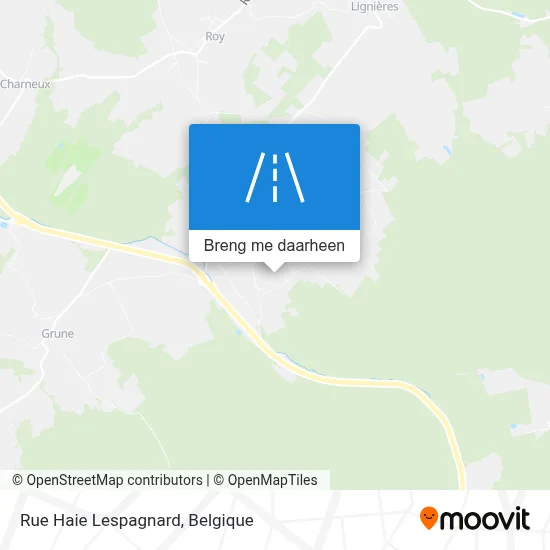 Rue Haie Lespagnard kaart