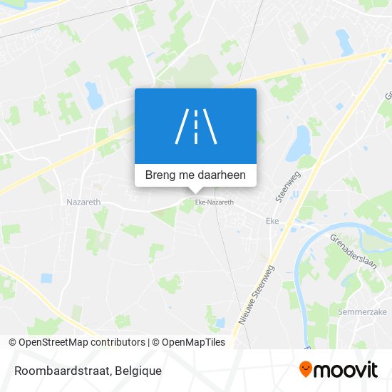 Roombaardstraat kaart