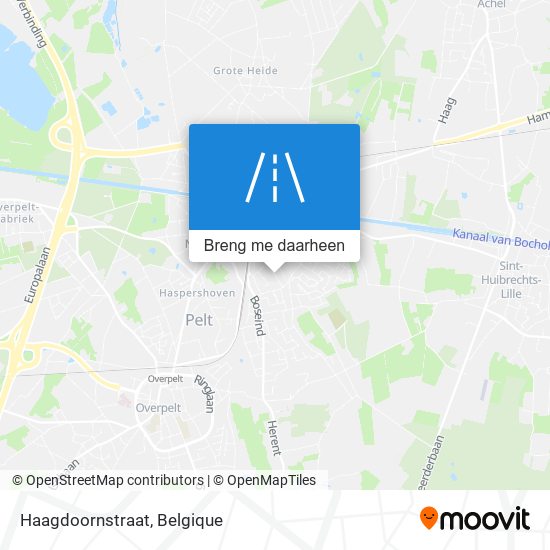 Haagdoornstraat kaart