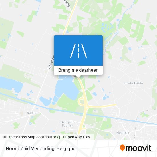 Noord Zuid Verbinding kaart