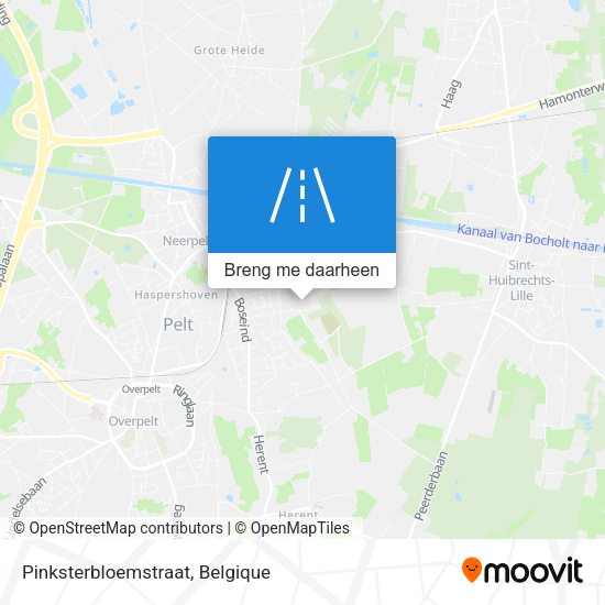 Pinksterbloemstraat kaart
