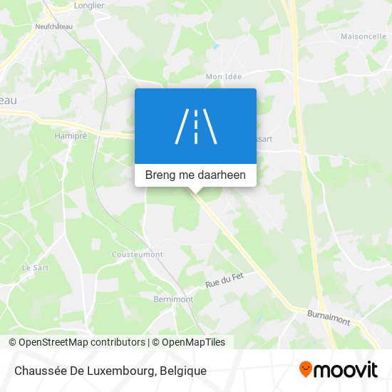 Chaussée De Luxembourg kaart