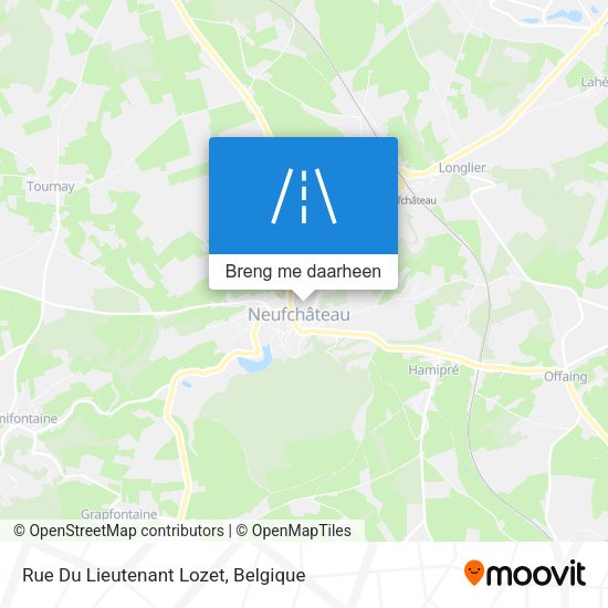 Rue Du Lieutenant Lozet kaart