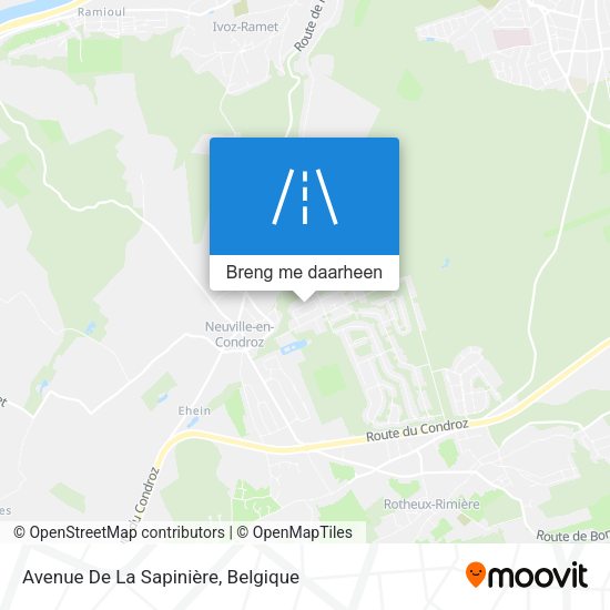 Avenue De La Sapinière kaart