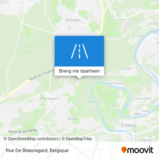 Rue De Beauregard kaart