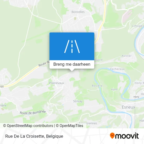 Rue De La Croisette kaart