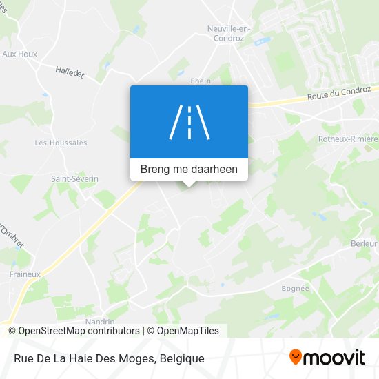 Rue De La Haie Des Moges kaart