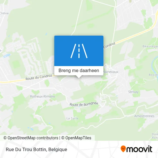 Rue Du Trou Bottin kaart