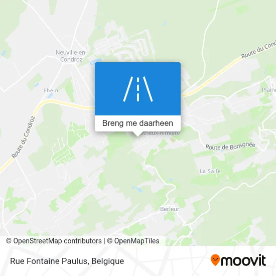 Rue Fontaine Paulus kaart