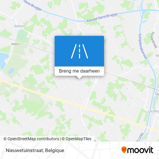 Nieuwetuinstraat kaart