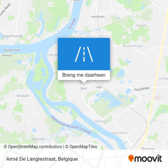 Aimé De Langlestraat kaart