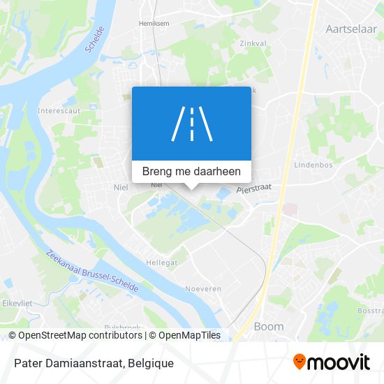 Pater Damiaanstraat kaart