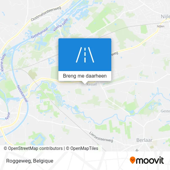 Roggeweg kaart