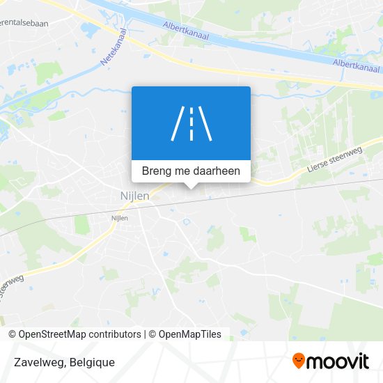 Zavelweg kaart