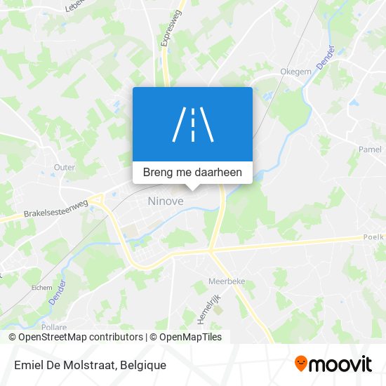 Emiel De Molstraat kaart