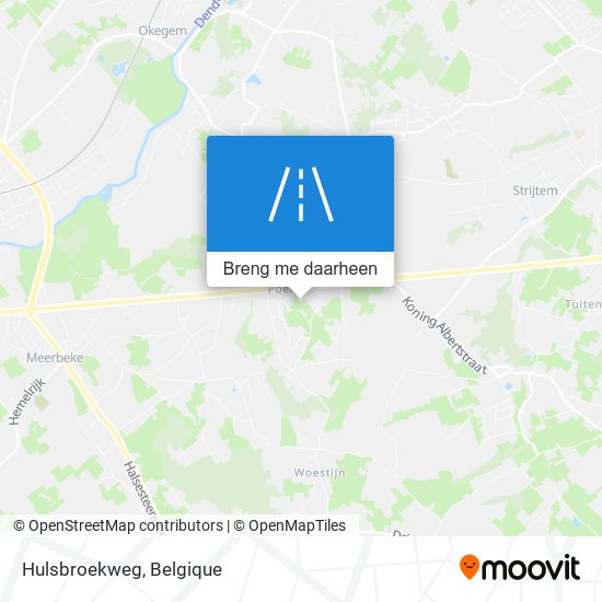 Hulsbroekweg kaart