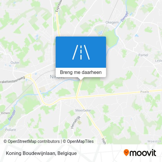 Koning Boudewijnlaan kaart