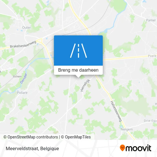 Meerveldstraat kaart