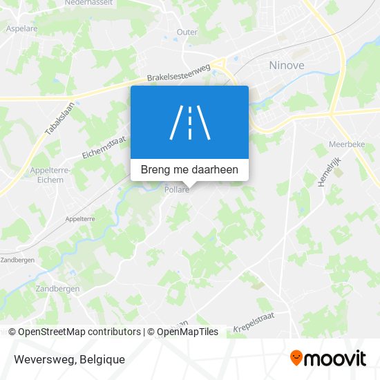 Weversweg kaart