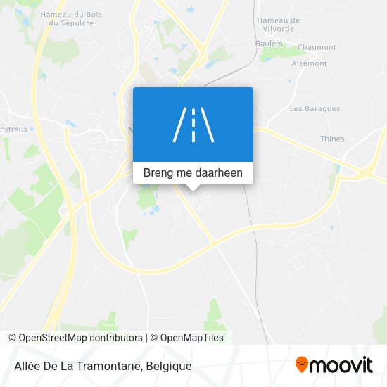 Allée De La Tramontane kaart