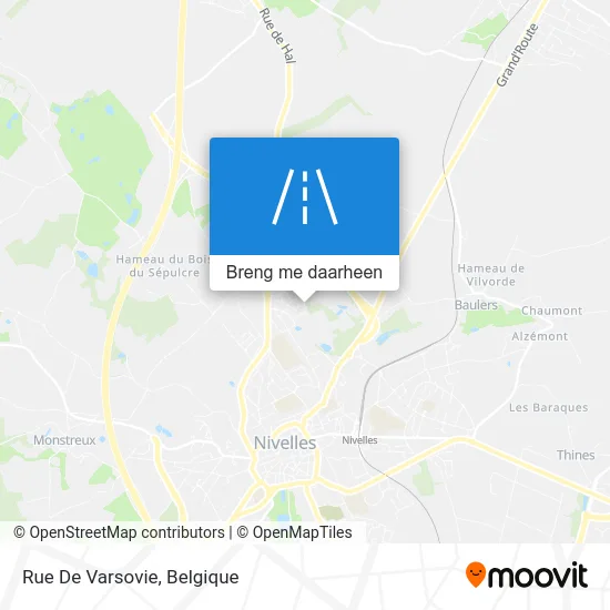 Rue De Varsovie kaart