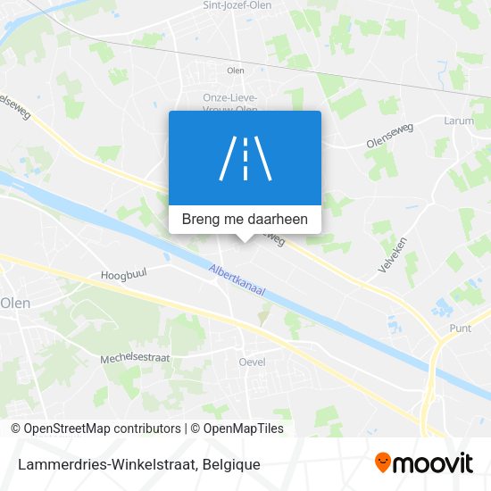 Lammerdries-Winkelstraat kaart