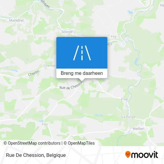 Rue De Chession kaart