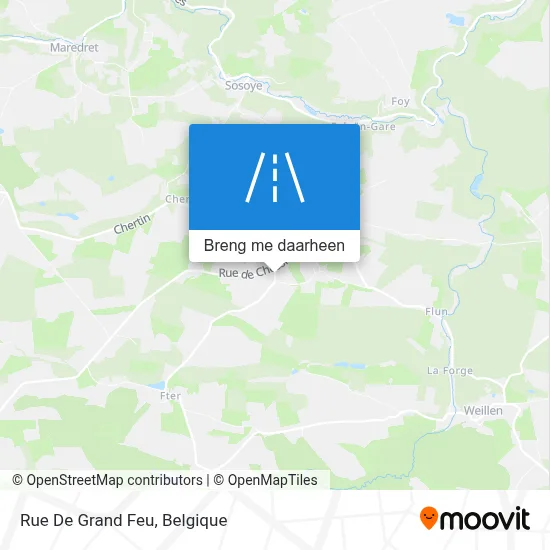 Rue De Grand Feu kaart