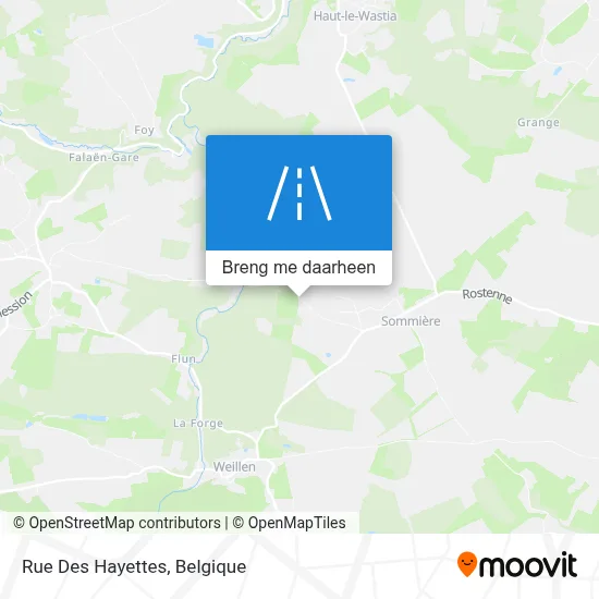 Rue Des Hayettes kaart