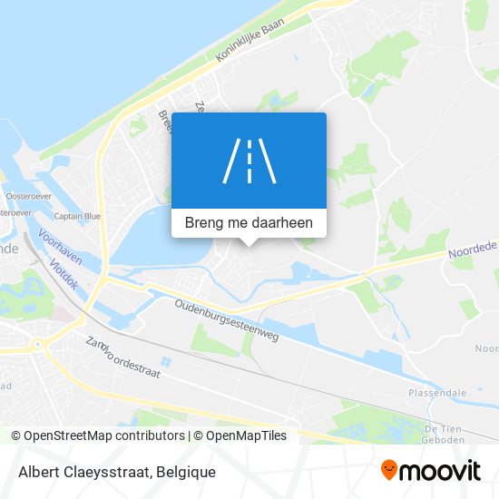 Albert Claeysstraat kaart