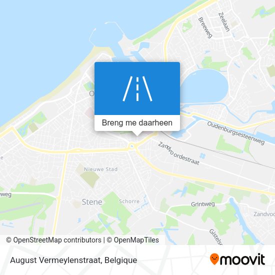 August Vermeylenstraat kaart