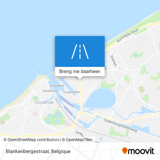 Blankenbergestraat kaart