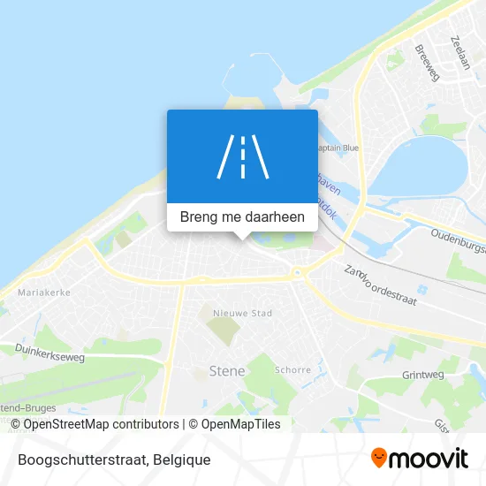 Boogschutterstraat kaart