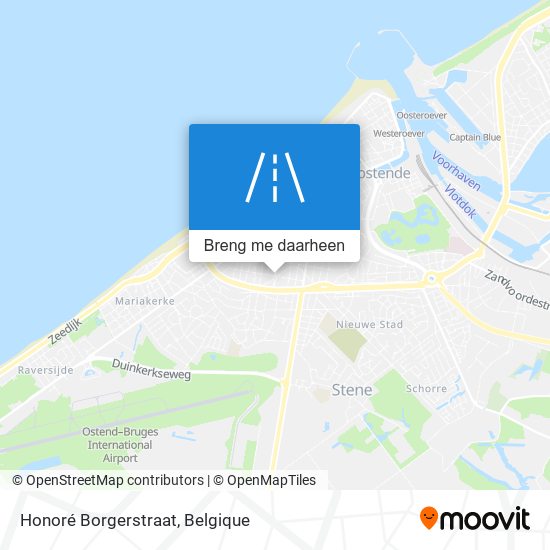 Honoré Borgerstraat kaart