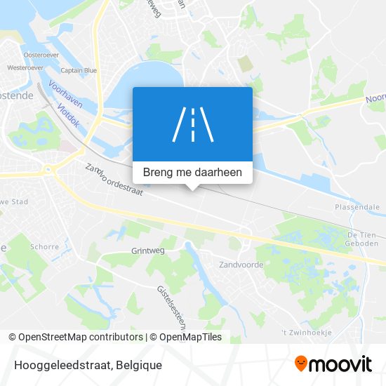 Hooggeleedstraat kaart