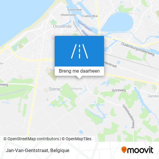 Jan-Van-Gentstraat kaart
