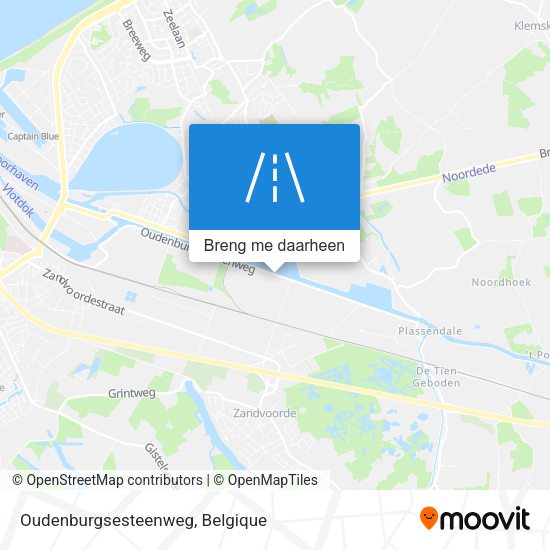 Oudenburgsesteenweg kaart