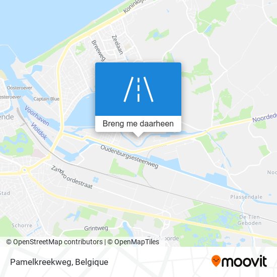 Pamelkreekweg kaart