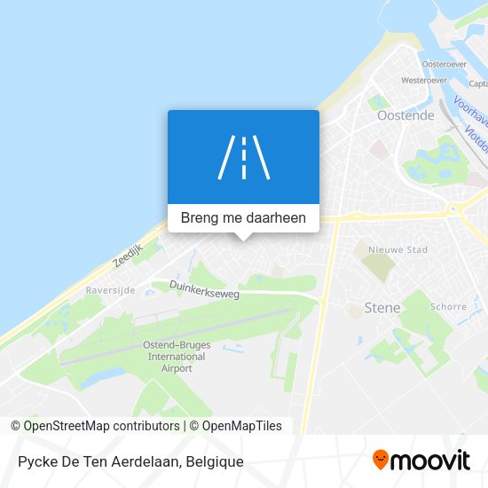 Pycke De Ten Aerdelaan kaart